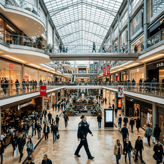 Seguridad en centros comerciales: estrategias para proteger tu plaza